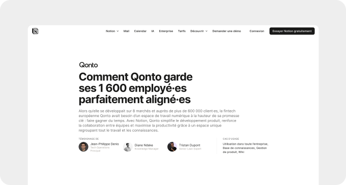 qonto exemple article
